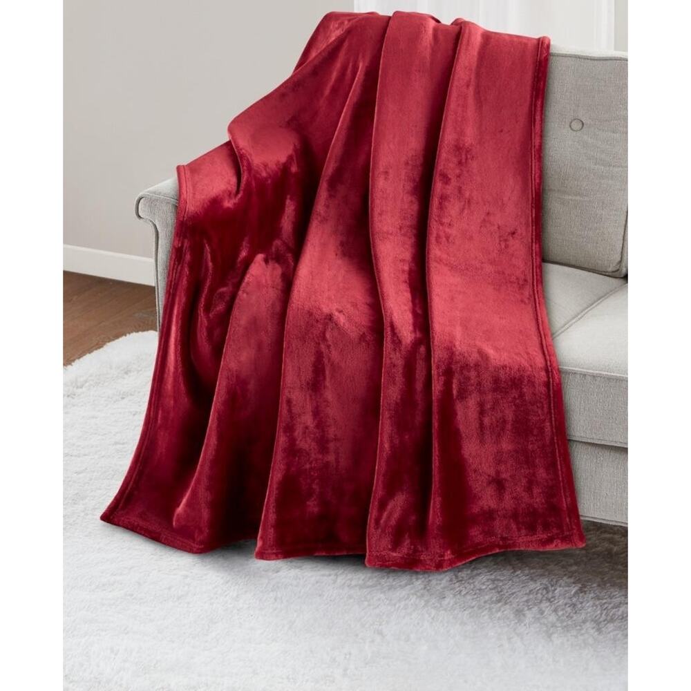 Premier Comfort Merlot Cozy Plush Printed Throw 50" x 70"